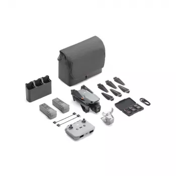 Quadricottero DJI Air 3s — drone a 4 rotori, fotocamera 50-MP, video 3840×2160, 27 m/s, portata 32.000 m, batteria 4276 mAh, 42 GB di memoria interna, grigio