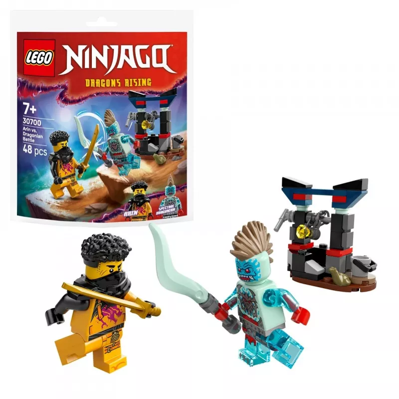 Giocattolo da costruzione set LEGO 30700 La battaglia di Arin con l'Uomo Drago Polybag (mini set)