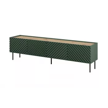 Mobile RTV 4D ONDA 200x40xH54.35 verde (da terra o da parete)