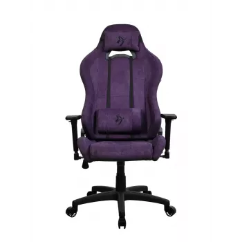 Sedia gaming Arozzi Torretta SoftFabric viola – design ergonomico, braccioli regolabili, schienale reclinabile