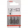 Punta per avvitatore Bosch extra dura, 3 pz., Torx, T10, acciaio, T10, 25 mm
