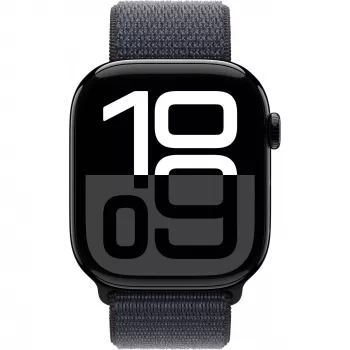 Apple Watch S10 alluminio nero diamante cinturino Sport Loop tinta GPS + Cellular 46mm MWY53QF/A 2024