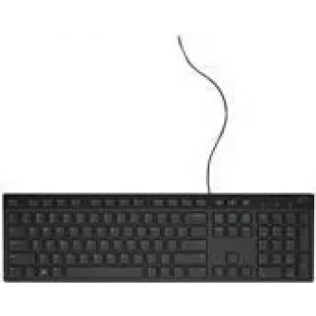 Tastiera USB chiclet con filo Dell QuietKey PPJHH, layout UK