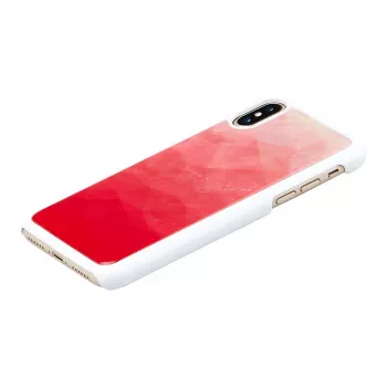 Custodia per cellulare iKins per iPhone XS / iPhone X — Pink Lake White custodia protettiva