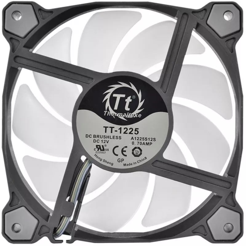 Ventola per case Thermaltake Pure 12 ARGB 120 mm confezione da 3 nero