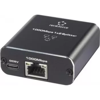 Renkforce RF-GES-200 switch di rete RJ45 2 porte alimentazione USB (RF-6739678)