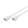Assmann cavo di collegamento zero-modem. D-Sub9 F/F. 1,8 m. custodia a scatto. beige (AK-610100-018-E)