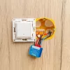 Relè smart Shelly Qubino Wave 1 Mini wireless 110–240V, 8A AC / 5A DC, 868,4 MHz, per interni, blu