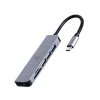 Docking station GEMBIRD A-CM-COMBO6-02 — con filo USB 3.2 Gen 1 Type-C, HDMI, 1x USB-A, 2x USB 2.0, SD/MicroSD (≤128 GB), grigio