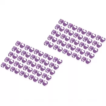 Clip di codifica colori Digitus Color Clips per cavi patch A-CC-VI PVC viola