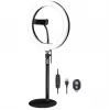 LogiLink stativo con ring light per smartphone con telecomando per smartphone da 10,16 cm - 17,78 cm (4 - 17,80cm (7)), - 1 pezzo (AA0152)