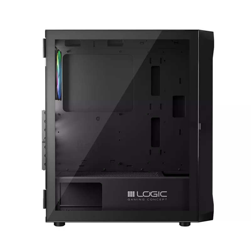 Case LOGIC CONCEPT Portos ARGB ATX Mid-Tower, nero