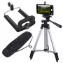 Treppiede MACLEAN MC-164 regolabile in altezza leggero per fotocamere e smartphone