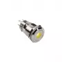 DimasTech pulsante a pressione antivandalo 19 mm Silverline Dot RGB PD210