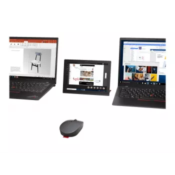 Mouse Lenovo Go multi-device ufficio ambidestro RF Wireless + Bluetooth ottico 2400 DPI