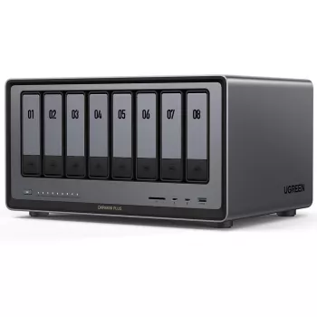 UGREEN NASync DXP8800 Plus NAS 8-Bay 0/8 SATA + 0/2 M.2 SSD, 2x 10GbE, 8GB RAM