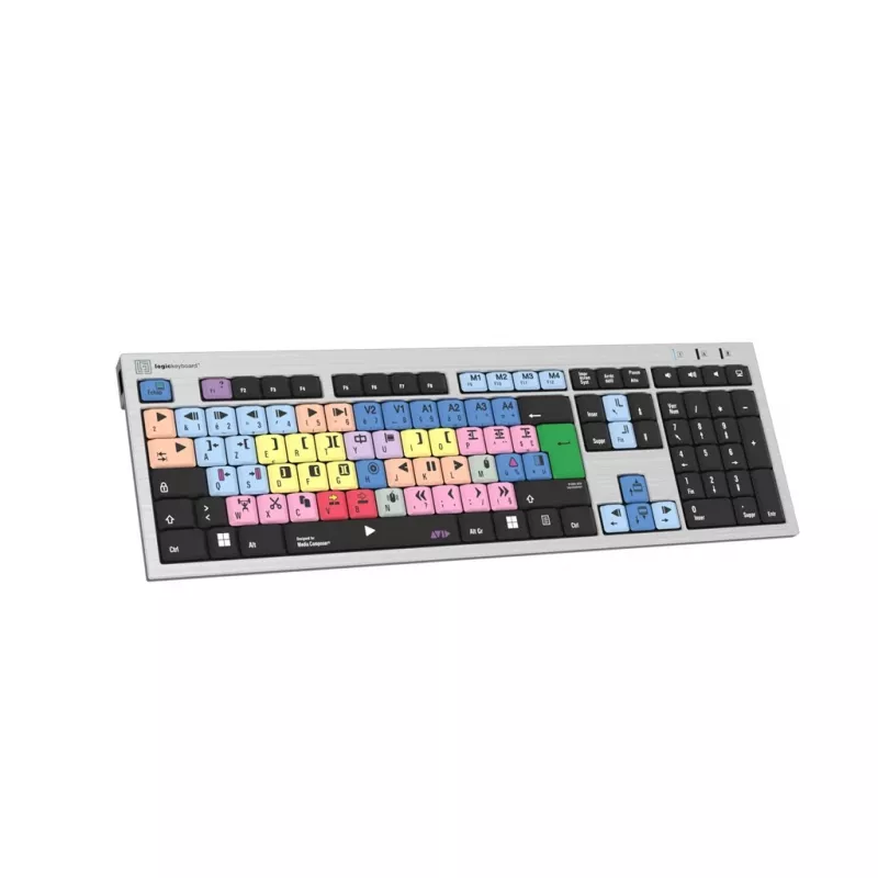 Logickeyboard LKB-MCOM4-AJPU-FR tastiera USB AZERTY francese argento (LKB-MCOM4-AJPU-FR)