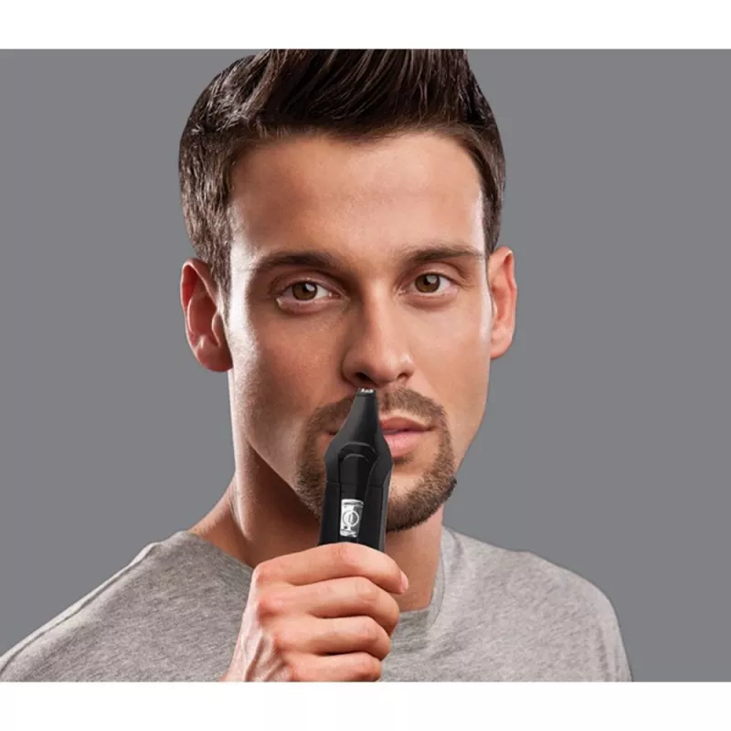 Remington PG6030 Edge kit per la cura personale, lame rivestite in titanio, 7 impostazioni di lunghezza, batteria, per barba/testa/naso/orecchie, nero
