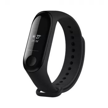 Cinturino in silicone FIXED per Xiaomi Mi Band 3/4 – nero, ricambio flessibile durevole in silicone