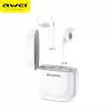 Auricolari Awei T28 TWS base di ricarica bianco