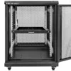 Qoltec 54509 ripiano scorrevole in acciaio per rack, 600x600, nero