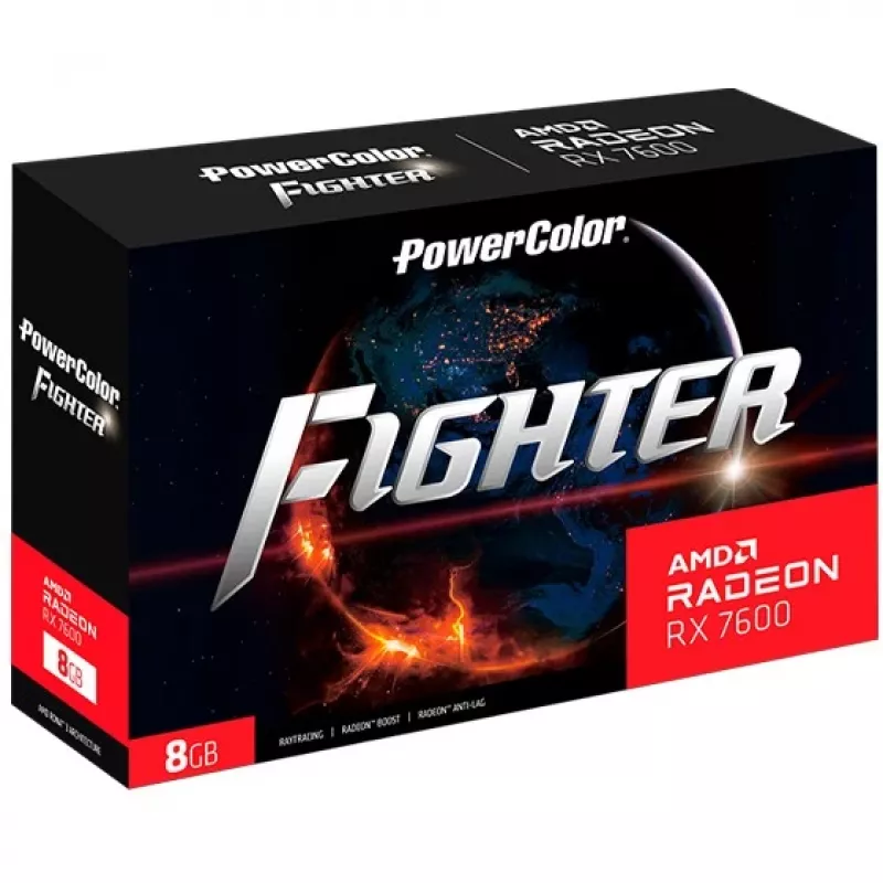 PowerColor Fighter Radeon RX 7600 8GB GDDR6 scheda grafica