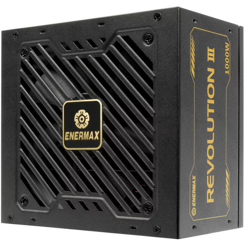 Alimentatore ENERMAX ERV1000G-AHG-MAC, 1000 W, 20+4-Pin ATX, completamente modulare, 80 PLUS Gold, nero