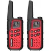 Walkie-talkie portatile Baofeng BF-T25E — 16 canali, 0,5 W, Li-Ion 1400 mAh, set da 2 (rosso)