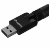 Lanberg NC-0150-WE adattatore WiFi USB Mini N150, 150 Mbit/s, 1 antenna esterna, nero