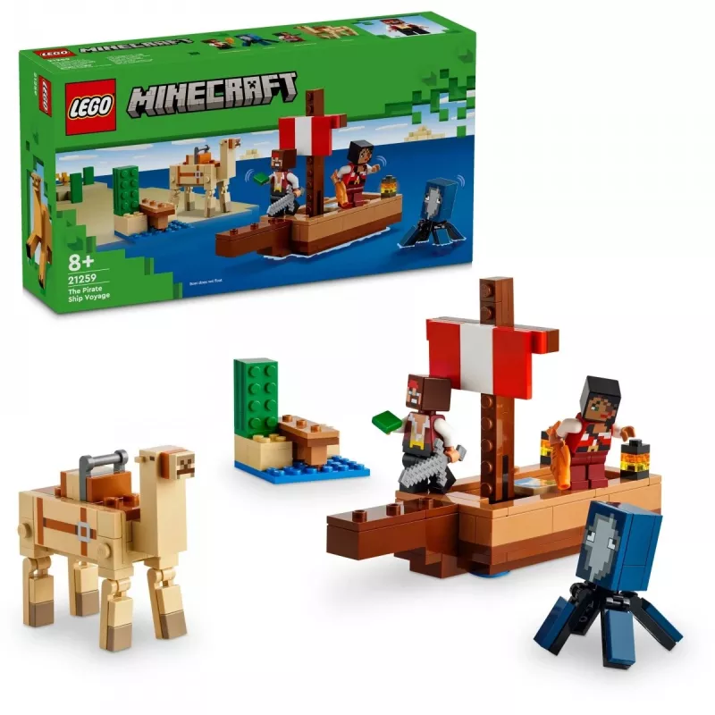 LEGO MINECRAFT 21259 il viaggio della nave pirata