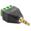 Adattatore DeLOCK 65419 3,5 mm 3p nero verde argento