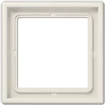 Placca interruttore da parete JUNG LS 981 W avorio — copertura in duroplasto senza viti, 81×81 mm