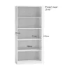 Scaffale per ufficio Topeshop R80 SONOMA, finitura rovere, 5 ripiani, 800×300×1820 mm