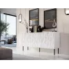Cassettiera Cama Meble JUNGLE 152x40.5x74.5 cm bianco opaco con gambe nere