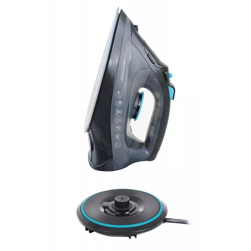 Ferro da stiro a vapore Esperanza EHI010 con piastra in ceramica grigio, nero 2600 W