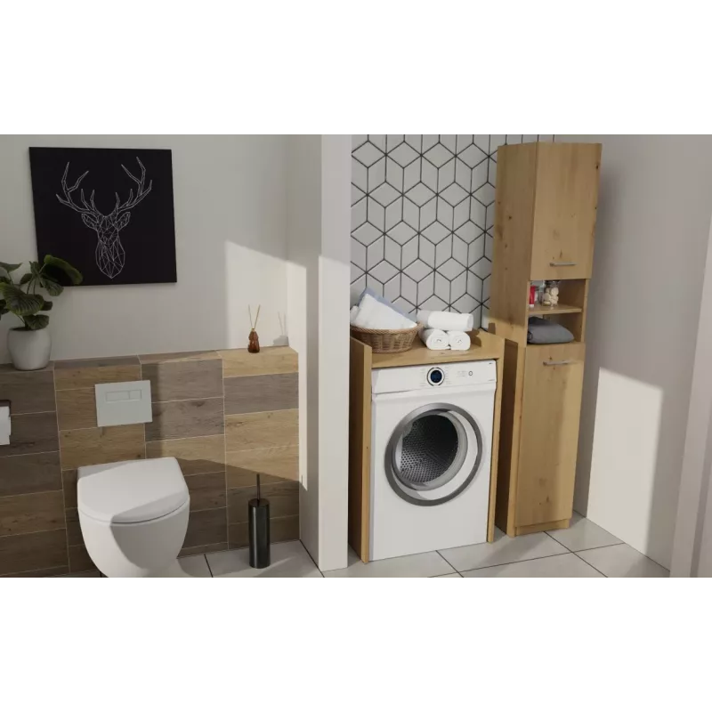 Top e Shop POLA armadio per lavanderia per lavatrice – rovere artisan