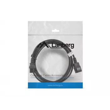 Cavo di alimentazione Lanberg CA-C13E-11CC-0030-BK nero 3 m connettore C13 connettore C14 (CA-C13E-11CC-0030-BK)
