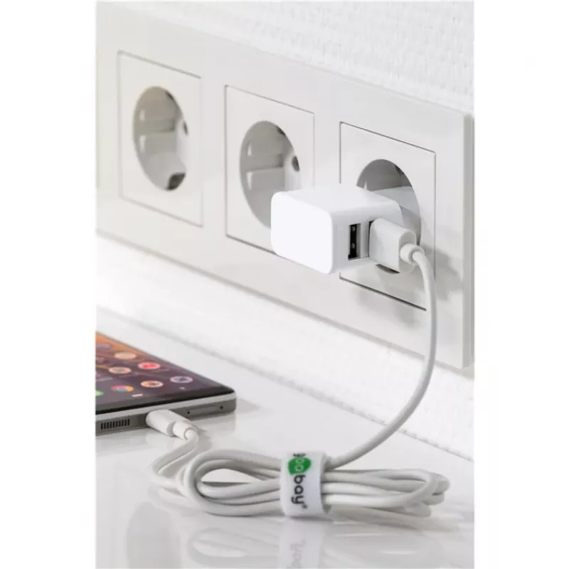 Goobay 44985 cavo per cellulare bianco