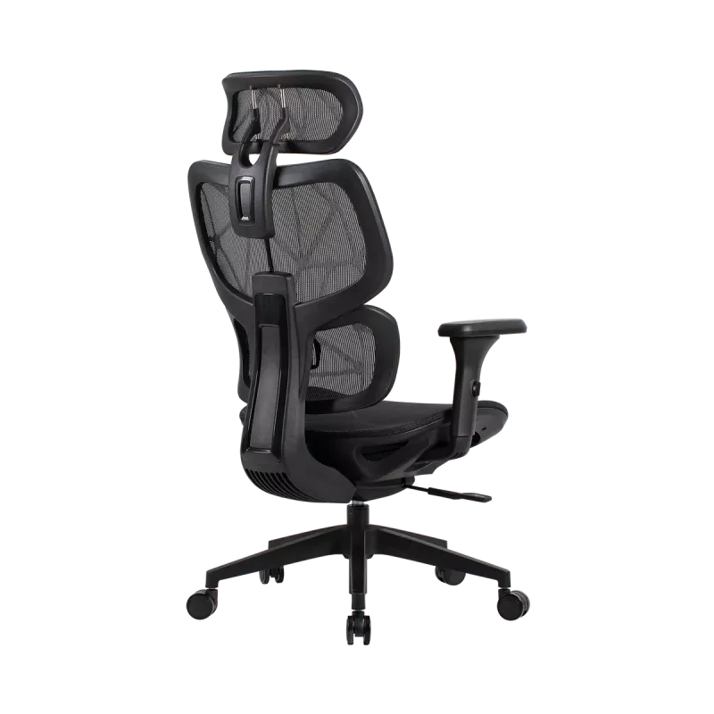 Sedia da ufficio gaming Onex | Ventra Premium rete in tessuto | nero