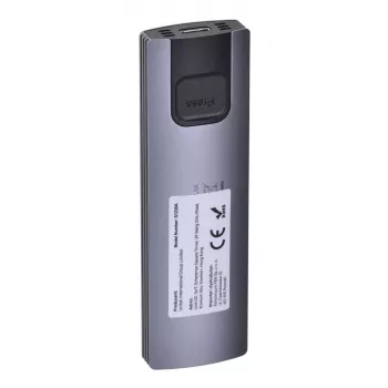 Case per SSD M.2 Unitek uDrive grigio — M.2 (2230/2242/2260/2280), NVMe/SATA III, USB-C 10 Gbit/s, alluminio