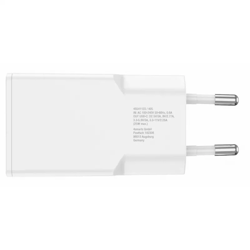 Caricabatterie 4smarts 541123 da interno caricabatterie ricarica rapida AC smartphone tablet bianco