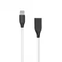 Cavo in silicone USB- Lightning, 2m (bianco)