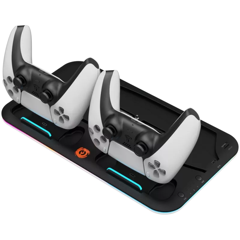Supporto di raffreddamento CANYON CS-5 RGB per PS5 con funzione di ricarica, modello CND-CSPS5B