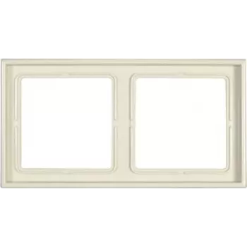 JUNG LS 982 W cornice di copertura 2 posti avorio senza viti duroplast 81x152 mm
