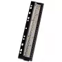 WEDO Business 67 9401 perforatore tascabile, 4 fori, capacità di foratura 3 mm, plastica con guida metallica, nero