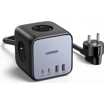 Ugreen DigiNest Pro 1 presa AC Type-C 1,8 m 4 3680 W nero