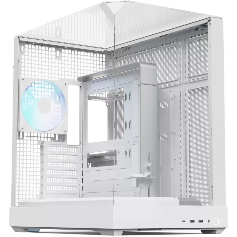 Case per PC APNX V2 — bianco, pannelli in vetro temperato x3