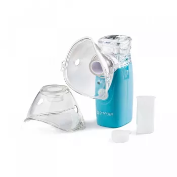Inalatore a vapore HI-TECH MEDICAL ORO-MESH a batteria blu bianco