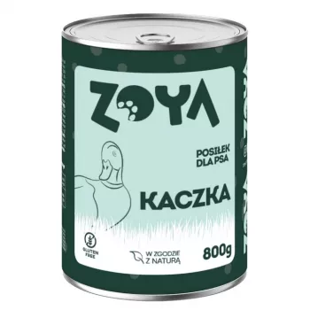 Cibo umido ZOYADuck 800 g scatoletta - pasto completo per cani adulti, 75% umidità, 10,5% proteine, 7,5% grassi