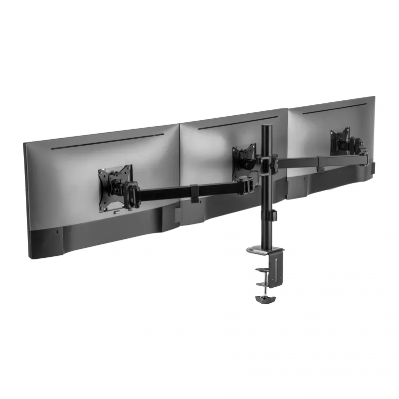 Supporto per monitor SBOX LCD-352/3-2 per schermi 13–27 pollici, 3 bracci, max 9 kg per braccio, VESA 100x100